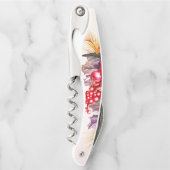 Weihnachten Holly und Poinsettias Kellnermesser (Vorderseite)