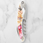 Weihnachten Holly und Poinsettias Kellnermesser (Rückseite)