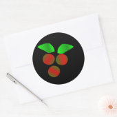 Weihnachten Holly VI Runder Aufkleber (Umschlag)