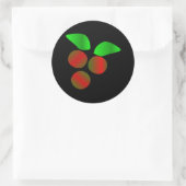 Weihnachten Holly VI Runder Aufkleber (Tasche)