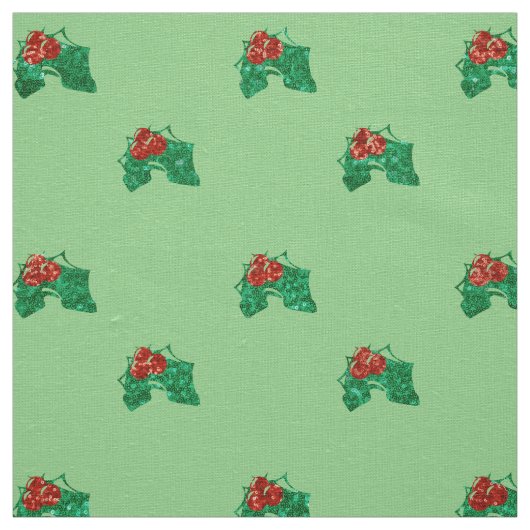 Weihnachten Holly Weihnachtsstoff Stoff (Muster)