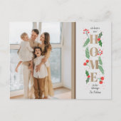 Weihnachten Holly Wir haben das Foto des Urlaubsbe Postkarte (Vorderseite)