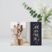 Weihnachten Holly Wir haben das Foto des Urlaubsbe Postkarte (Stehend Vorderseite)