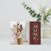 Weihnachten Holly Wir haben das Foto des Urlaubsbe Postkarte (Stehend Vorderseite)