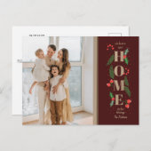 Weihnachten Holly Wir haben das Foto des Urlaubsbe Postkarte (Vorne/Hinten)
