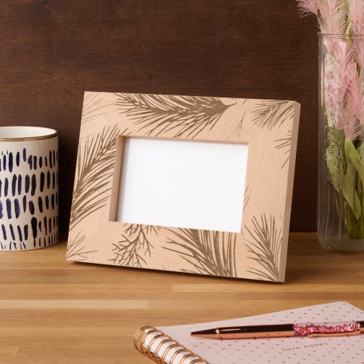 Weihnachten Holly Wooden Geätzte Rahmen (Links)