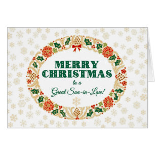 Weihnachten Holly Wreath, für Schneeflocken