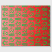 Weihnachten Honu und Tiki Geschenkpapier (Flach)