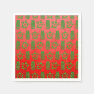Weihnachten Honu und Tiki Serviette