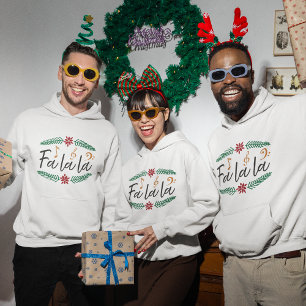 Weihnachten Hoodie - Fa la la la la