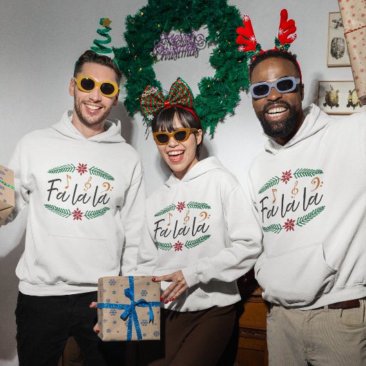 Weihnachten Hoodie - Fa la la la la
