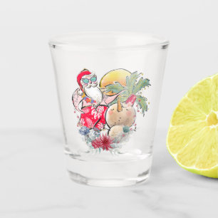 Weihnachten   Hot Holly Jolly Santa Claus Schnapsglas