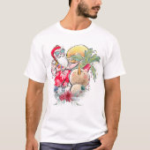 Weihnachten | Hot Holly Jolly Santa Claus T-Shirt (Vorderseite)