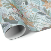 Weihnachten hübsche blühende Muster Geschenkpapier (Rolleneckpunkt)