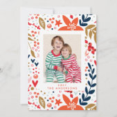 Weihnachten Hübscher Urlaub Fotokarte (Vorderseite)