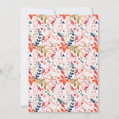 Weihnachten Hübscher Urlaub Fotokarte (Rückseite)