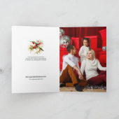 Weihnachten Hummingbird Custom Foto Karte (Innenseite)