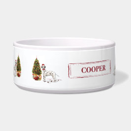 Weihnachten - Hund und Baum Napf