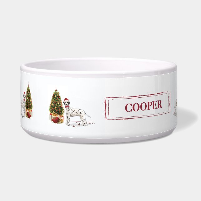Weihnachten - Hund und Baum Napf (Links)