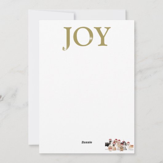 Weihnachten Hunde Spaß Foto Red Holiday Card (Rückseite)