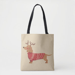 Weihnachten Hundebesitzer Dachshund Geschenk Urlau Tasche