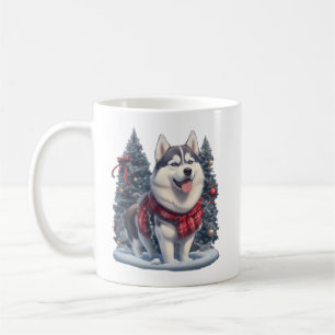 Weihnachten Husky Dog Magic Xmas Weihnachtsgeist Kaffeetasse