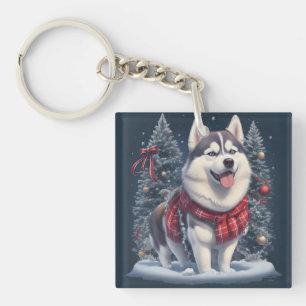 Weihnachten Husky Dog Magic Xmas Weihnachtsgeist Schlüsselanhänger