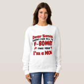 Weihnachten "Ich bin eine MAMA" Sweatshirt (Vorne ganz)