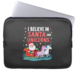 Weihnachten Ich Glaube An Den Weihnachtsmann Und E Laptopschutzhülle