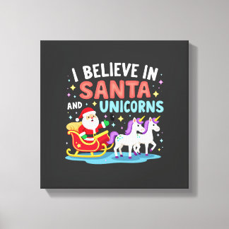 Weihnachten Ich Glaube An Den Weihnachtsmann Und E Leinwanddruck