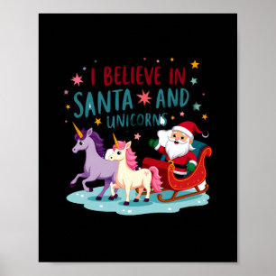Weihnachten Ich Glaube An Den Weihnachtsmann Und E Poster