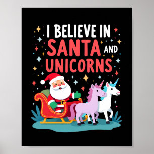 Weihnachten Ich Glaube An Den Weihnachtsmann Und E Poster