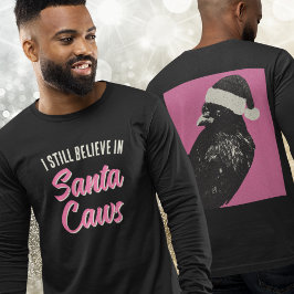 Weihnachten ich glaube Santa Caws lange geschlafen Tri-Blend Shirt