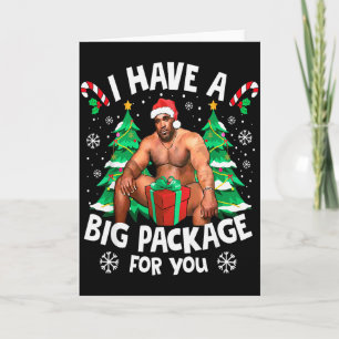 Weihnachten Ich Habe Ein Großes Paket Für Dich Una Karte