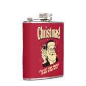 Weihnachten: Ich habe hier deinen Urlaubssgeist Go Flachmann (Rechts)