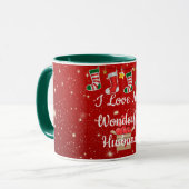 Weihnachten, ich Liebe mein wunderschönes Ehemann Tasse (Vorderseite Links)