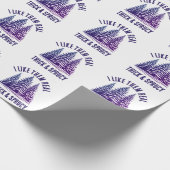 Weihnachten: ICH MAG SIE WIRKLICH SCHWEIZ UND SPRU Geschenkpapier (Ecke)