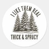 Weihnachten: ICH MAG SIE WIRKLICH SCHWEIZ UND SPRU Runder Aufkleber (Vorderseite)