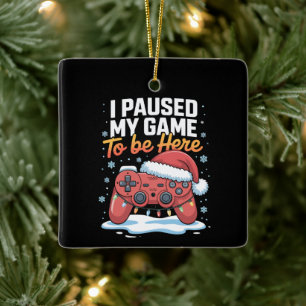 Weihnachten Ich Pausierte Mein Spiel Um Hier Zu Se Keramikornament