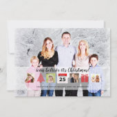 Weihnachten ICONS FotoCollage Modernes Overlay Einladung (Vorderseite)