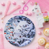 Weihnachten Idyll attraktiv Pappteller (Party)