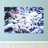 Weihnachten Idyll großartig Leinwanddruck (Insitu (Holzboden))