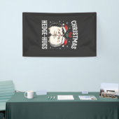 Weihnachten Igel-Umarmer Süßer Igel Feiertag Banner (Messeveranstaltung)