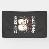 Weihnachten Igel-Umarmer Süßer Igel Feiertag Banner (Horizontal)