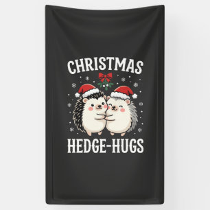 Weihnachten Igel-Umarmer Süßer Igel Feiertag Banner