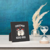 Weihnachten Igel-Umarmer Süßer Igel Feiertag Fotoplatte (InSitu)