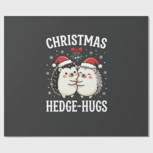 Weihnachten Igel-Umarmer Süßer Igel Feiertag Geschenkpapier