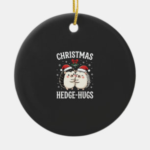 Weihnachten Igel-Umarmer Süßer Igel Feiertag Keramik Ornament