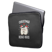 Weihnachten Igel-Umarmer Süßer Igel Feiertag Laptopschutzhülle (Vorderseite Links)