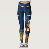 Weihnachten Ihr Name Leggings Santa Joggen Pants (Vorderseite)